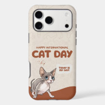 Arte de Celebração do Dia Internacional do Gato Sp