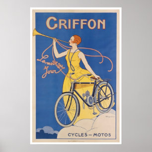 Arte de Ciclismo Griffon Cycles Poster Ciclismo