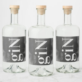 Arte de cinza Grande Monograma Simples Bold Modern