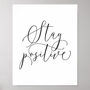 Arte de Citação Motivacional Poster   Mantenha-se 