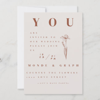 Arte de Convites de Casamento