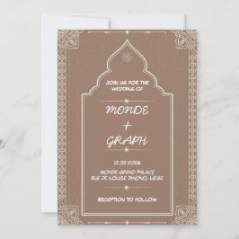 Arte de Convites para Casamento Islâmico