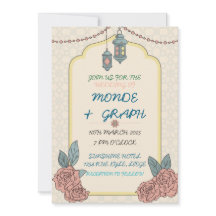 Arte de Convites para Casamento Islâmico