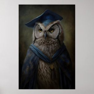 Arte de Coruja Mágica Vitoriana Impressão de Coruj