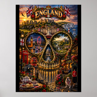 Arte de Crânio da Inglaterra Impressão | Estado de