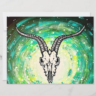 arte de crânio gótico cósmico