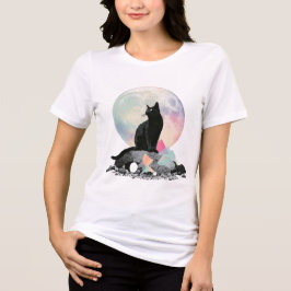 Arte de Cristal de Lua de Gata Preta