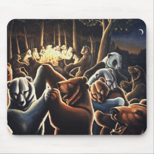 Arte de dança Mousepad dos animais selvagens de