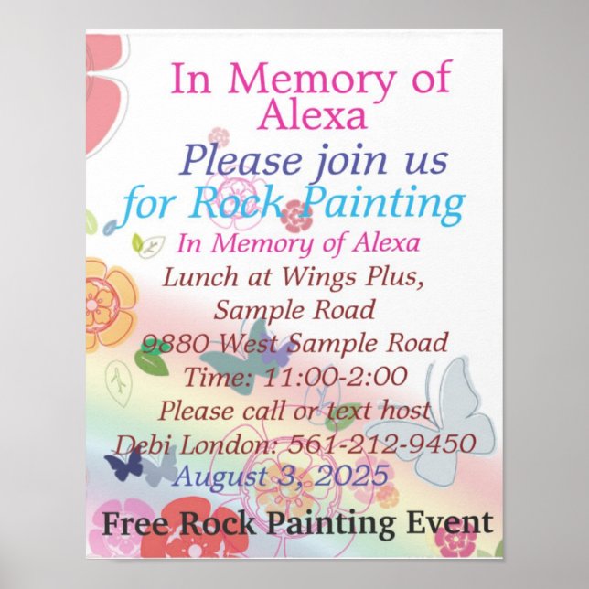 Arte de Debi, Alexa Poster (Frente)