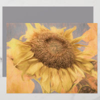Arte de Descamação de Cinzas Amarelas Giant Sunflo