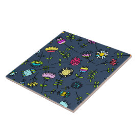 Arte de Design de Padrão Floral Caprichoso