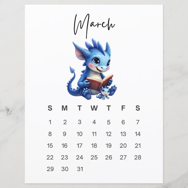 Arte de Dragão Bebê de Março História em Quadrinho (Frente)
