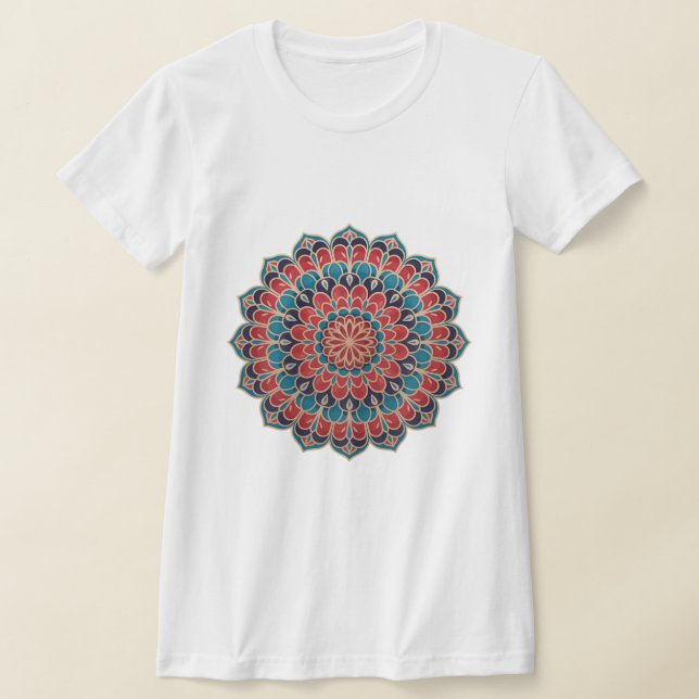 Arte de Esmalte Persa (Minakari) – Camiseta (Postura )