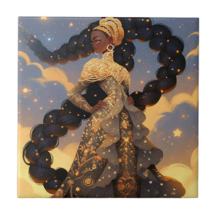 Arte de Fantasia Afro-Americana Cósmica