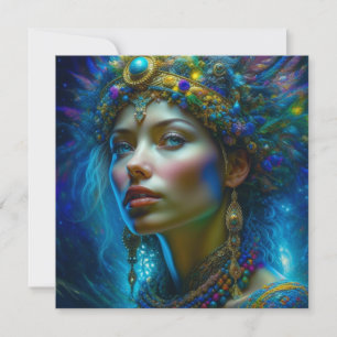 Arte de fantasia etérea Princesa Guerreira Linda