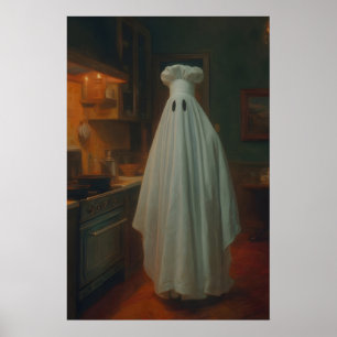 Arte de Fantasma de Cozinha Vintage Impressão de A