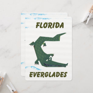 Arte de férias de jacaré dos Everglades da Flórida