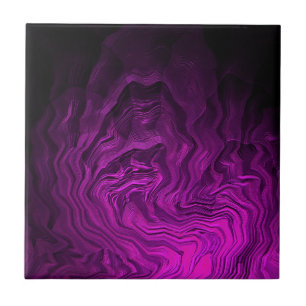 Arte de Fio Roxo Abstrato