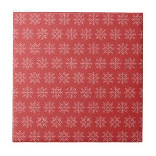 Arte de floco de neve sazonal do Natal Vermelho