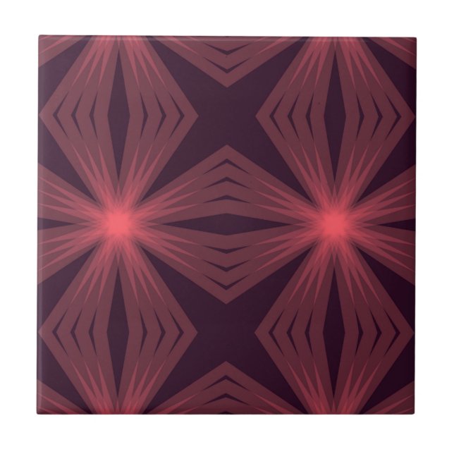 Arte de flores geométrica do estilo retrô clássico (Frente)