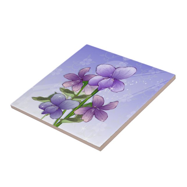 Arte de flores violetas (Lateral)