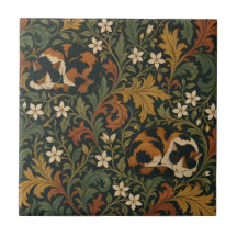 Arte de Folhagem com Gatos Calico Adormecidos de W