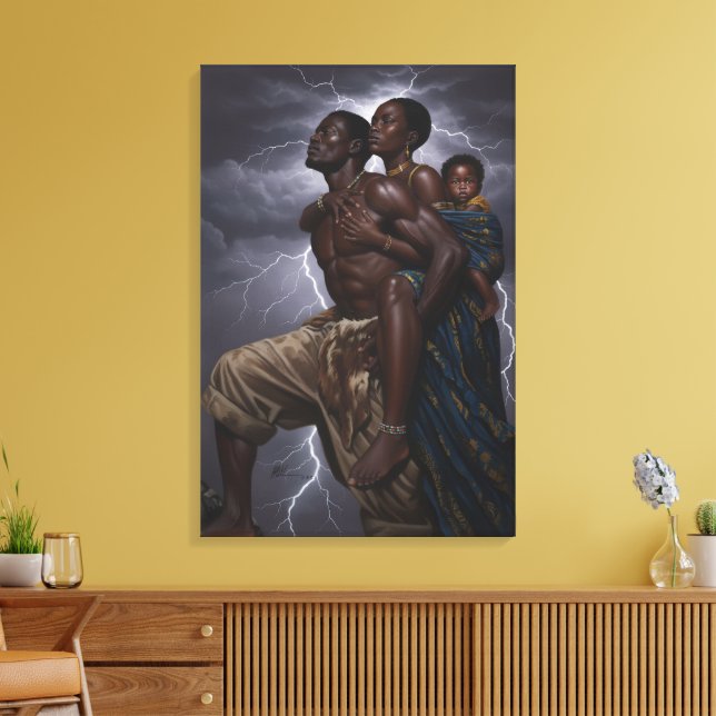 Arte de Força Familiar | Decoração do muro de insp (Insitu(Sala de estar))