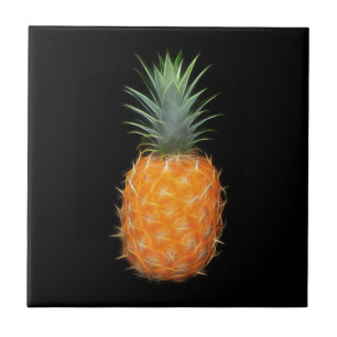 Arte de Fruta Abacaxi Neon Brilhante