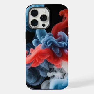Arte de Fumaça Vermelha Azul Ousada – Capinha de T