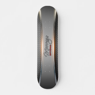 Arte de Fundo Metálico 3A Skateboard