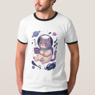 Arte de Gato Cósmico Fofo | Caneca e Camiseta de C