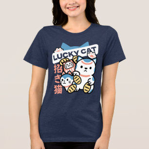 Arte de Gato Sortudo – Maneki Neko com Moeda de Ou