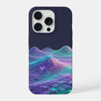 Arte de Grade Montanhas Digital Neon - Estética Te