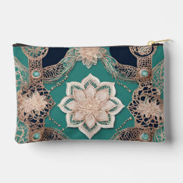 Arte de IA esmeralda floral verde