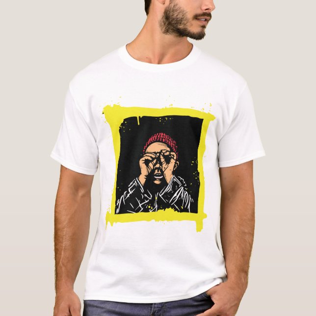 Arte de Ilustração de Grafite Legal, Camisa de Hom (Frente)