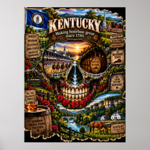 Arte de impressão de crânio do Kansas Estado de