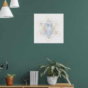 Arte de Impressão de Cristal de Geometria Sagrada