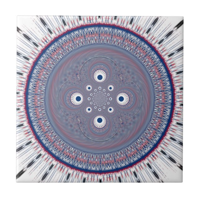 Arte de Impressão de Design Radial (Frente)