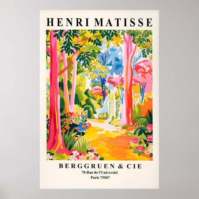 Arte de impressão de floresta tropical estilo Mati (Frente)