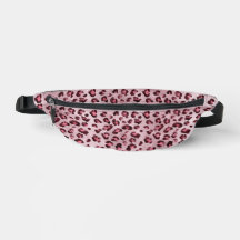 Arte de Impressão de Leopardo Rosa Textura de Pelo