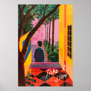 Arte de Impressão de Paisagem Serena Inspirada em 