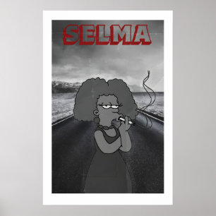 Arte de impressão de pôster de filme Selma Simpson