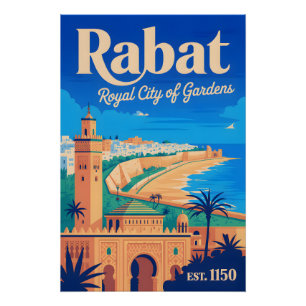 Arte de Impressão de Poster de Viagem Retro de Rab
