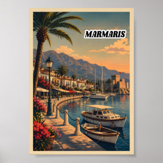 Arte de Impressão de Poster de Viagem Vintage Marm