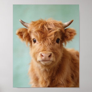 Arte de Impressão para Berçário de Bezerro de Vaca