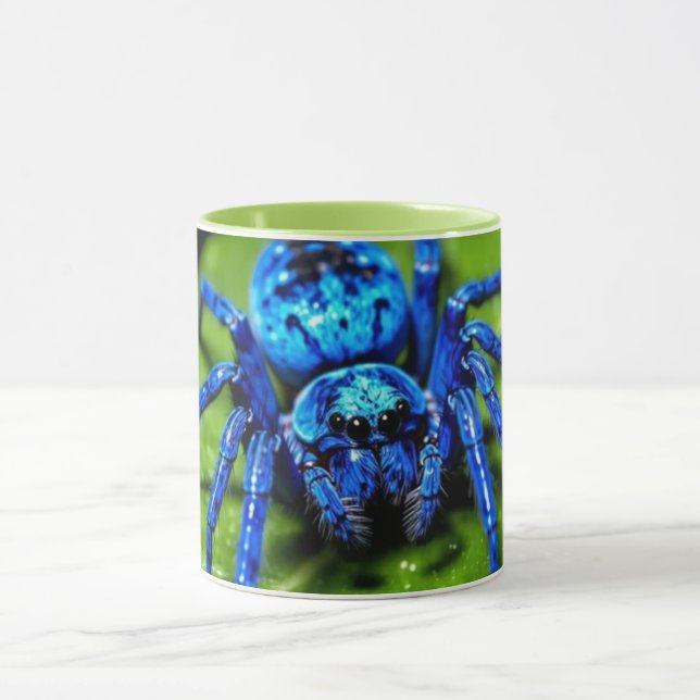 Arte de Linha Abstrata Moderna Caneca Preta | Co (Centro)
