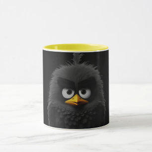 Arte de Linha Abstrata Moderna Caneca Preta Co M