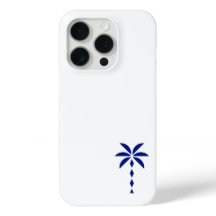 Arte de Linha de Palmeira Azul Minimalista