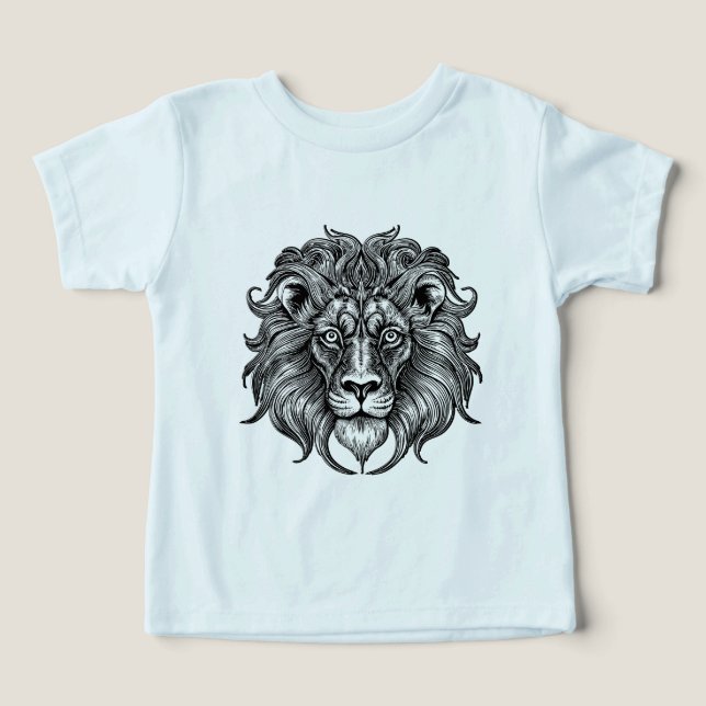 Arte de Linha do Leão (Design frontal)
