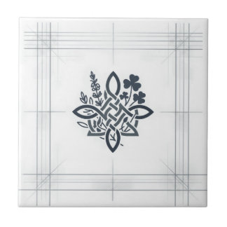 Arte de Linha do Patrimônio do Trevo de Nó Celta